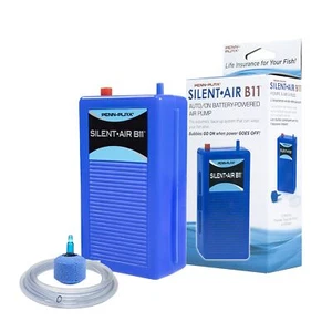 Penn Plax Silent Air Battery Operated Aquarium Air Pump for Power Outage Auto... - Picture 1 of 7