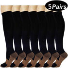 5 paires de chaussettes de compression cuivre 20-30 mmHg soutien gradué hommes femmes S-XXL