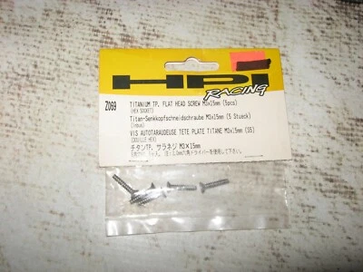 RC HPI M3 x 15 mm TP Flat Head Screws Titanium Gray (5) Z069 - Image 1 of 2