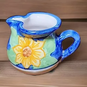 Solimene-Vietri Campagna Sunflower Creamer Hand Painted Italy - Picture 1 of 6