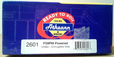 HO SCALE ATHEARN READY TO ROLL RTR F59PHI POWERED UNDECORATED CORRUGATED 2061 - Image 1 of 4