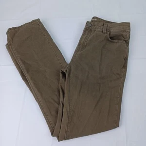 Pantalones chinos 7 For All Mankind Slimmy para niños frente plano talla 14 28x28 algodón verde - Imagen 1 de 13