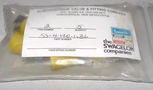 LOTE DE 5 NUEVOS ACCESORIOS SWAGELOK SS-4-VCO-1-BL SELLO FACIAL CUERPO CIEGO 1/4" VCO ORING - Imagen 1 de 2