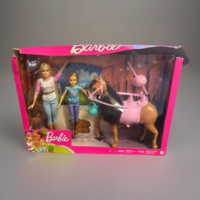 Barbie Hermanas Montar a Caballo Juego Barbie y Stacie y Caballo CAJA DAÑADA Foto 1 de 4