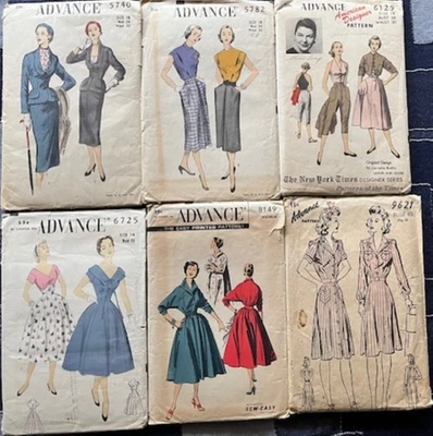 Advance 5740-5782-6129-6725-8149-9621 Vintage Sewing Patterns - Image 1 of 4
