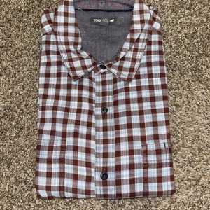 Toad & Co kariertes Herren Langarm Button Down Größe L - Bild 1 von 4