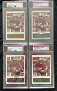 JOE MONTANA HOF • 1986 McDonalds 49ers Complete PSA Graded Set Of 4 ULTRA RARE - Bild 1 von 10