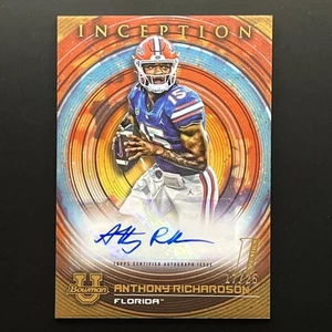 2023 Bowman University Inception Autograph Orange #BIA-AR ANTHONY RICHARDSON /25 - Picture 1 of 4