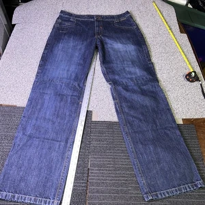 Motorcycle Jeans 36x34 Size 36 SHIFT Kevlar Reinforced Denim Pants Y2k Baggy - Picture 1 of 13