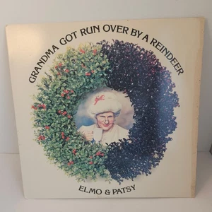 Elmo & Patsy Grandma Got Ran Over By A Reindeer Vinyl LP Album 1984 Christmas - Picture 1 of 10