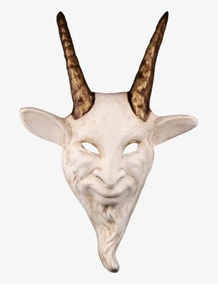 Capricorno Bianco - Maschera Veneziana Originale Artigianale - Immagine 1 di 3