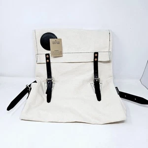 Duluth Pack White Canvas Scout Pack Backpack New With Tags FAST SHIPPING - Picture 1 of 7