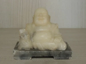 Chinesischer Speckstein Buddha Figur Statuette - Bild 1 von 12