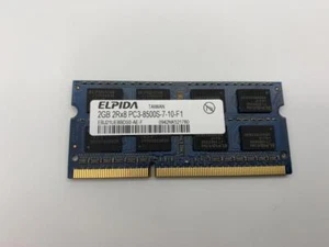 Elpida 2GB 2Rx8 PC3-8500S DDR3-1066 Laptop RAM - Picture 1 of 6