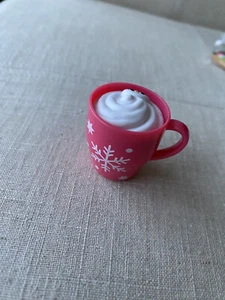 American Girl Weihnachten Urlaub heißer Kakao Becher Tasse Schneemann für 18" Puppe NEU - Bild 1 von 2