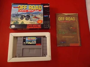 Super Off Road: The Baja (Super Nintendo SNES, 1993) COMPLETE w/ Box manual game - Picture 1 of 5