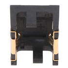 2PCS Black Plastic Button Coin Cell Battery Socket Holder For 2 x AG13/LR44