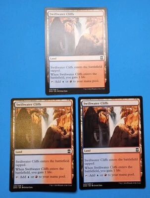 3x Swiftwater Cliffs Eternal Masters 2016 Mtg Magic Gathering Card Dual Land 245 - Image 1 of 4