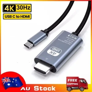 USB C to HDMI Cable 4K 30Hz Type C to HDMI Aadapter Cable for Iphone 15 16 to TV - Picture 1 of 6