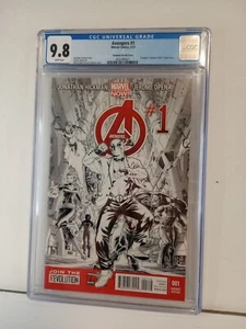 Avengers #1 Deadpool Gangnam Style Sketch Variant Marvel Comics 2013 NM CGC 9.8 - Picture 1 of 8