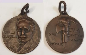 *TRIU* CARLO LIEBKNECHT MEDAGLIA LEGA DI SPARTACO Rivolta di Berlino 1919 - Foto 1 di 1