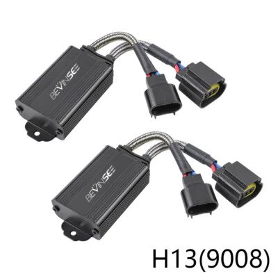 9008 H13 LED Globes Canbus Resistor Error Free Anti Flicker Decoder Canceller - Image 1 of 4