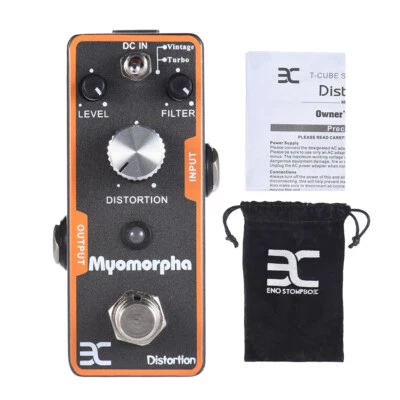 ENO Distortion Classical Guitar Effect Pedal RAT Myomorpha True Bypass Style 9V - Image 1 of 4
