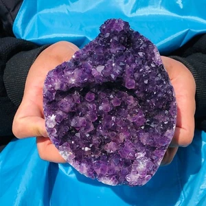 2.79LB Top Natural Amethyst Uruguay Cave Crystal Cluster Gemstone Geode Healing - Picture 1 of 15