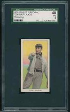 1909-11 T206 NAP LAJOIE Sweet Caporal 150 Throwing SGC 3 VG CLEVELAND HOF B1