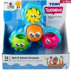 Tomy Toomies Octopals Spin & Splash Water Toys Bath Shower Baby Toddler Fun 12m+