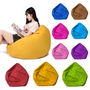 Bean Bag Cover Chair Couch Sofa Lazy Lounger Indoor For Adult Kids Washable Bag - Picture 1 of 23