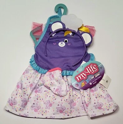 Care Bears My Life As Purple Baker Outfit with Apron & Headband for 18" Dolls - Image 1 of 3