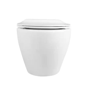 Liberty 1-Piece 1.1/1.6 GPF Dual Flush Wall-Mounted Elongated Toilet in White - Picture 1 of 7