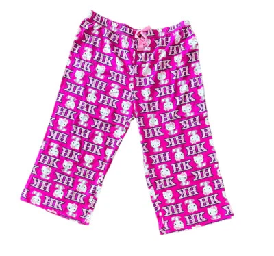 Hello Kitty Sanrio девочек ребенка укороченный брюки PJs пижамы хлопок новый размеров XL - Изображение 1 из 4