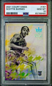 SSP POP 19 PSA 10 RC Scottie Barnes 2021-22 Court Kings Nivel 4 Estuche de Novato Hit - Imagen 1 de 3