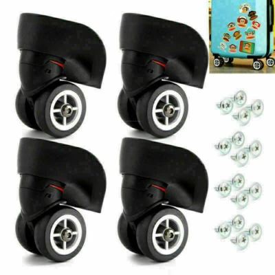 4X Universal A08 Gepäck Räder Schwenkräder für Gepäck Koffer Räder Ersatzrollen - Bild 1 von 4