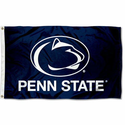 Penn State Nittany Lions Flag PSU Blue Large 3x5 Cover