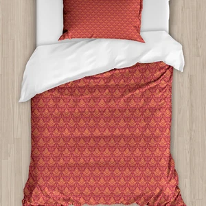 Orange Mandala Bettwäsche Set Spitze-Art-Muster - Bild 1 von 7