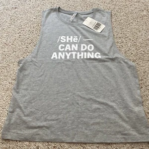 Neu mit Etikett Fabletics Größe XL Micah Muscle Tank Top Jersey Slub She Can Do Anything - Bild 1 von 5