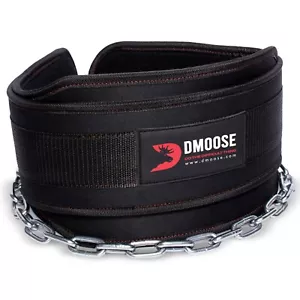 DMoose Fitness Dip Belt with Chain for Weightlifting, Pullups & Powerlifting - Picture 1 of 31