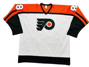 Philadelphia Flyers Eric Lindros Men's CCM Jersey Orange White 90's Vintage - Picture 1 of 7