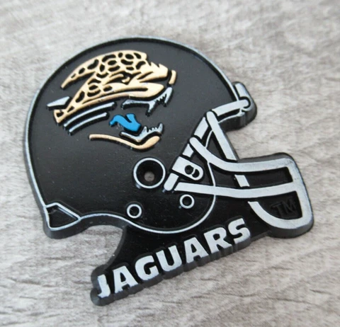 Jacksonville Jaguars Vintage NFL Rubber Fridge Magnet Helmet Standings Board Cover