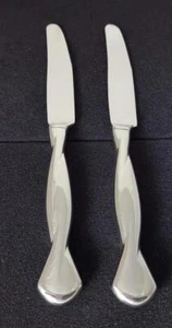 Oneida Torsade Grupo de 2 Nuevos Cuchillos Huecos Franceses Acero Inoxidable - Imagen 1 de 4
