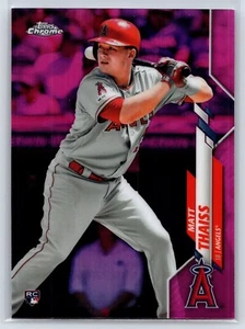 2020 Topps Chrome Matt Thaiss Rookie Pink Refractor #83 Angels - Bild 1 von 2