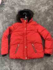 girls red coat tesco