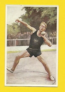 Shot Put Track & Field Los Angeles Olympic Vintage 1932 Sanella Sports Card #25 - Picture 1 of 1