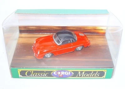 Corgi Classics Models 1:43 PORSCHE 356 B HARD TOP SPORTS CAR #Red MIB`89 Nice! - Image 1 of 4