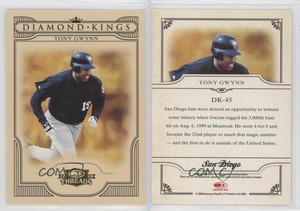 2008 Donruss Threads Diamond Kings Tony Gwynn #DK-45 HOF