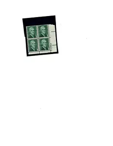 US scott #1278 plate block of 4 vf mnhog 1c green - Picture 1 of 1
