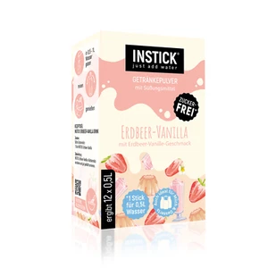 INSTICK Erdbeer-Vanilla für 12 x 0,5 L zuckerfreies Getränk - Bild 1 von 2